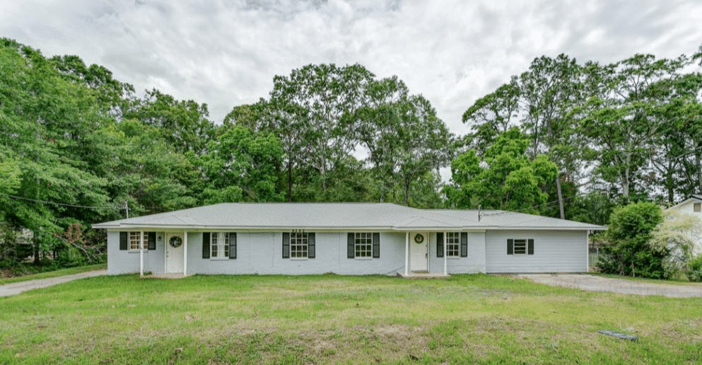 a large lawn in front of a house